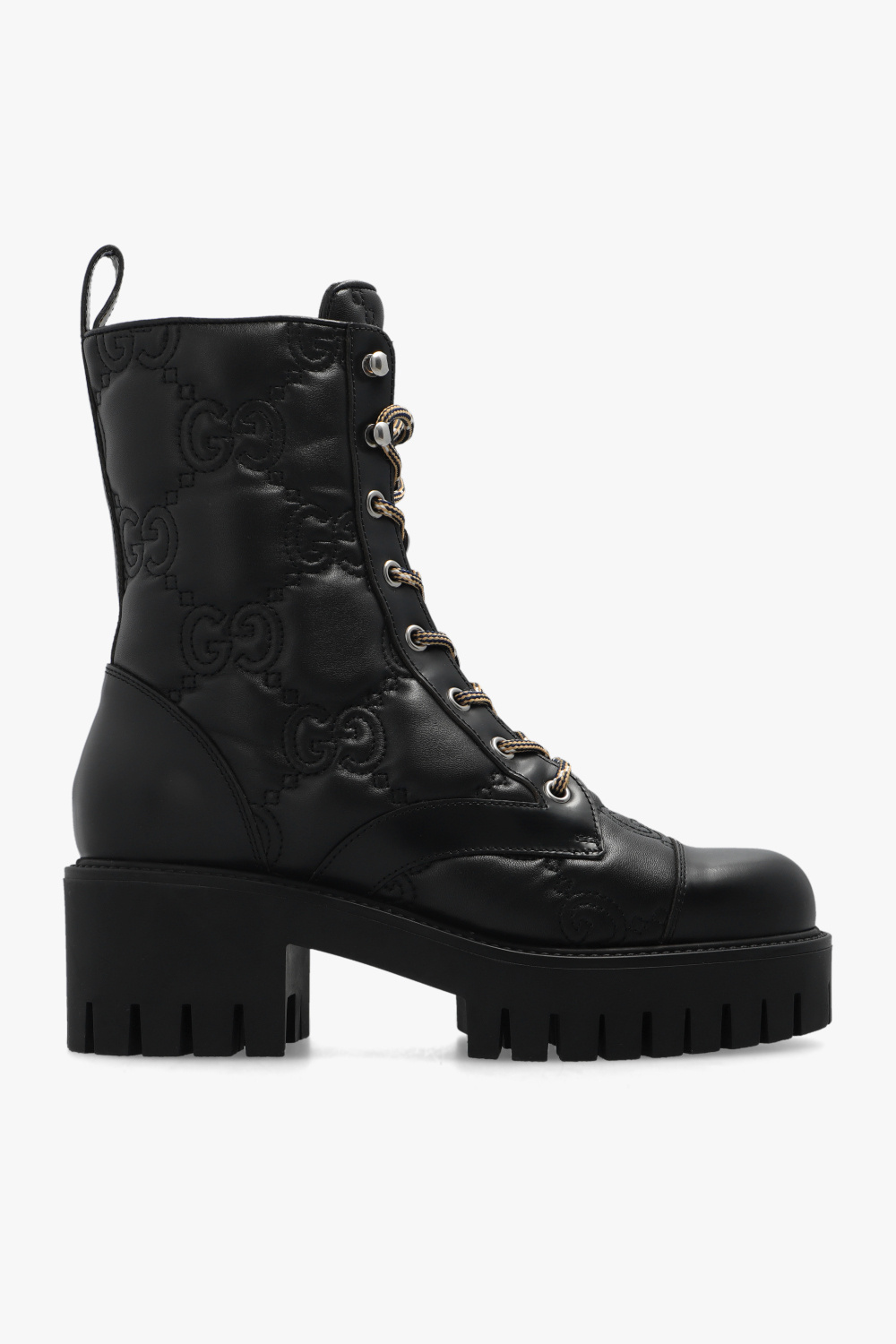 Gucci leather ankle outlet boots